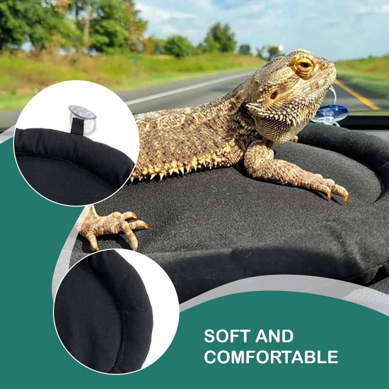 Lizard 2-Way Sleeping mat Car/Landscape Tank Lizard car Hammock Small Animal Support Bed Suitable for Small Animals Hamsters Chinchillas mice Birds Mane Lion Lizards Kittens
