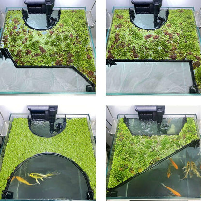 Floating Plant Corral for Aquarium, Fish Tank Accessories to Separate Floating Plants, Automatically Adjusts Height with Water Level, Suitable for All Floating Plants and All Aquariums (Style 3) - size: Style 3