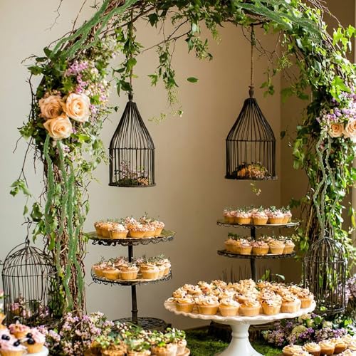 Janinka 2 Pcs 118in Large Bendable Artificial Tree Branches with Moss | Enchanted Forest Decorations, DIY Jungle Climber Vines, Fake Moss Jungle Party Decor, Garden Landscape Reptile Habitat Decor
