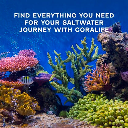 Coralife Deep Six Hydrometer for Aquarium Fish Tank Salinity | Salinity meter with easy-read scale, ±0.001 accuracy, bubble-resistant specific gravity hydrometer