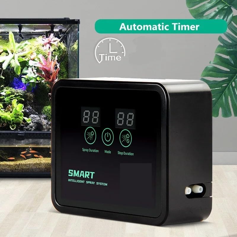 Smart Reptile Terrariums Humidifiers Automatic Reptile Misting System Kit with Timer Nozzles for Rainforest Plants Amphibian(2pcs Sprinkler) - color: 2pcs Sprinkler