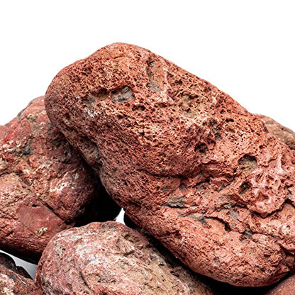 Natural Stone for Aquarium, Terrarium, Paludarium, Reptile Enclosures - Set of Decorative Rocks for Landcapes, Aquascaping, Fish Tank Decor (Blood Stone, 5 Pounds)