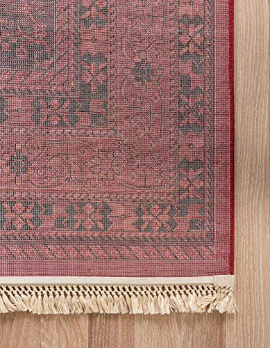 Unique Loom Tekke Collection Area Rug - Sheibani (2' 2" x 3' 1" Rectangle, Red/ Black) - size: 2' x 3'1" (Rectangular)