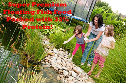 | Premium Floating Fish Food | Pond and Lake | Pellets | 2 Pounds