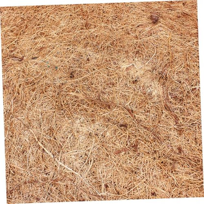 Veemoon 2pcs Natural Coconut Fiber Reptile Mat Breathable Pet Bedding Liner Brown for Tortoise Habitat and Microlandscape Use