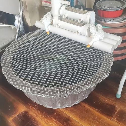Aquarium Escape Proof Net, Nylon Material,Anti-Jumping Fish Tank Net,Circular Mesh Lid for Terrarium, Cover for Fish - color: diameter 100cm/39.4inch
