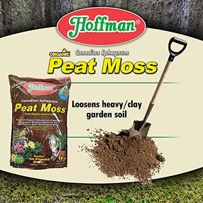 Hoffman Canadian Sphagnum Peat Moss - 18 Quart,Brown/A,37029