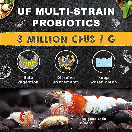 Ultra Fresh Shrimp Food, High Protein, Rich in Vitamins for Crystal, Caridina and Small Tropical Shrimp 2.04oz - size: 2.04 Ounce (Pack of 1)