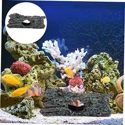 KESYOO 1pc Turtle Climb Platform Creative Reptile Hiding House Safe Environment for Turtles Lizards Frogs for Fresh Salt Water Aquariums Natural Decoration for Pet Tanks