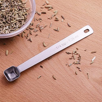 1PCS 1/4tsp(1.25ml) Tiny Measuring Spoon, Small Teaspoon for Tiny Amounts | High Precision, Food-Grade Stainless Steel, ‌Rust-Free, Dishwasher-Safe, Easy-Read Markings, Multi-Purpose, Sturdy & Durable - size: 1/4tsp|1/12tbsp|1.25ml