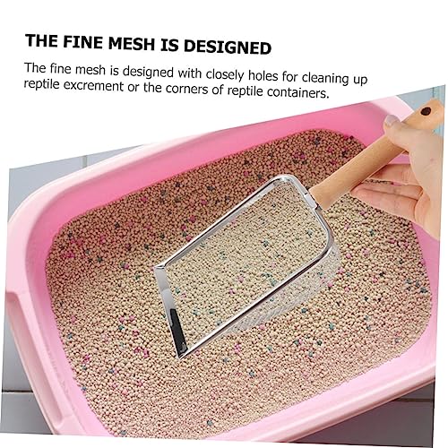 Toddmomy Reptile Litter Scoop Handle Poop Tool for Easy Cleanup of Tortoise Lizard and Animal Waste for Pet Owners