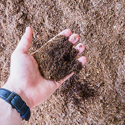 Perfect Plants Organic Coco Coir, 8 qt, Coconut Garden Soil Amendment | Retains water and nutrients while boosting aeration, 5% sand aids drainage, breaks down slowly, resealable heavy-duty bag