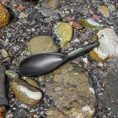 ASR Outdoor 12.5 Inch Prospecting Large Sand Scoop Plastic Trowel for Metal Detector Gold Panning, Black - color: Black