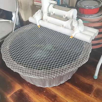 Aquarium Escape Proof Net,Escape Circular Mesh Lid for Terrarium, Resistant Nylon Material, Anti-Jumping Fish Tank Net for Fish Turtle - color: diameter 60cm/23.6inch