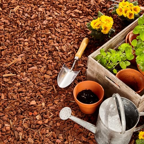 Premium Pine Bark Nuggets – Pine Bark Mulch for Gardens, Landscaping, Potted Plants, and Wood Chips for Garden Beds (0.5 CF - 14 L - 15 QTS) - color: Pine Bark Nuggets, size: 0.5 CF - 14 L - 15 QTS