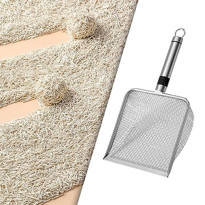 Cat Litter Scooper Pet Sifter Scooper Cleaners Scoop Sand Sifter Scooper for Hamster Aquarium Small Animals Kitten, Mesh Spacing 5 - size: Mesh Spacing 5
