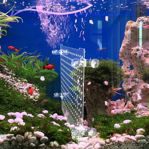 NUOBESTY Clear Acrylic Fish Tank Divider with Smooth Edges for Safe Fish Separation Flexible Transparent Aquarium Partition Board for Shrimp and Reptile Isolation Easy Installation Aquarium