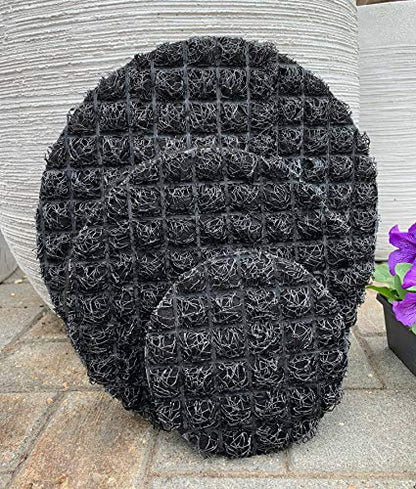 3D Mesh Planter Pot Drainage Insert Disc – Made in USA – Keeps Soil in, Lets Water Drain Out – Cleaner, Lighter Alternative to Gravel for Indoor & Outdoor Planters (9" – 2 Pack) - size: 9" – 2 Pack