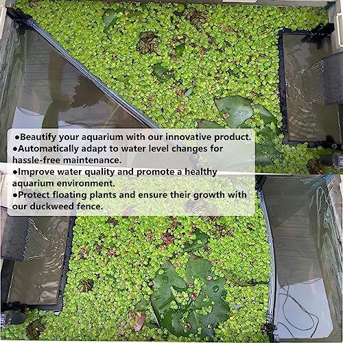 HOZOE Floating Plant Fence for Aquarium, Separates Floating Plants, Automatically Adjusts Height with Water Level, Suitable for All Floating Plants and Most Aquariums. - style: Combo Pack