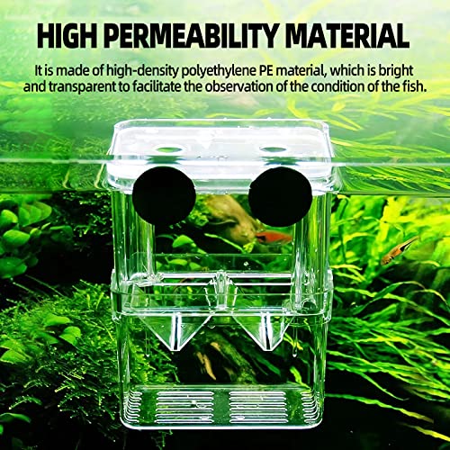 Breeding Box for Fish Tank, Aquarium Hatchery Incubator Breeder Box | Boxtech Breeding Box for Fish Tank, Aquarium Hatchery Incubator Breeder Box - size: S - 3.11*2.71*4.25 IN