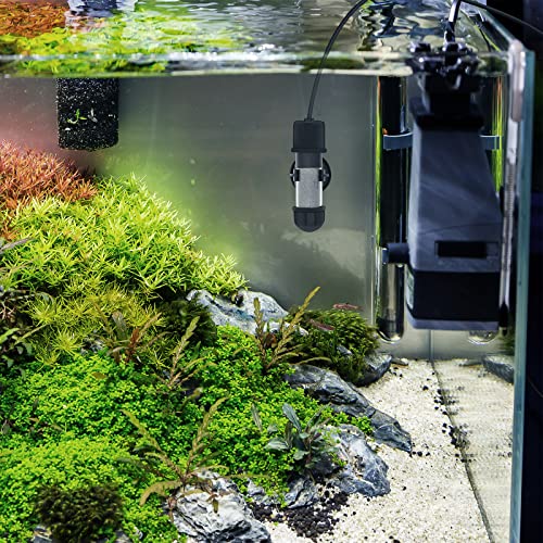 hygger Small Aquarium Betta Heater, Submersible Fish Tank Heater 10W/25W/50W/100W with LED Digital Display, Suitable for Marine Saltwater and Freshwater up to 5/10/16/26 Gallon - size: 25W