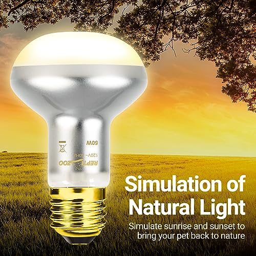 REPTI ZOO 50W Reptile Heat Lamp Bulb,2 Pack Intense Spot Basking Light,UVA Daylight Heating Lamp Bulb for Reptile & Amphibians & Chicken Brooder,Bearded Dragon, Lizard, Tortoise - style: 50W/Daylight