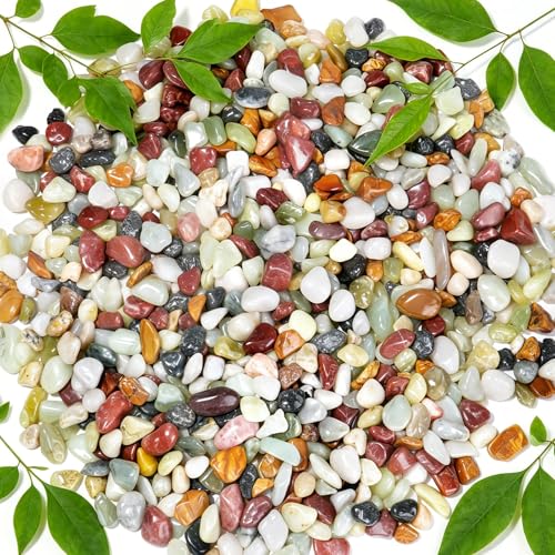 5 lbs Succulent Rocks,1/2 Inch Colorful Pebbles,Decorative Rocks for Potted Plants,Suitable for Vases, Cactus Potted Plants, Fish Tanks,Fountain - color: Mixed Color, size: 1/2 Inch 5 LB