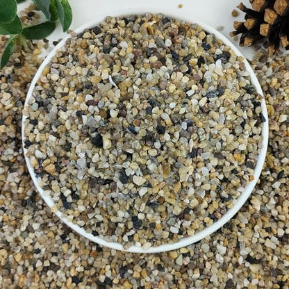 5lbs Aquarium Gravel, 1/8"(2-4mm) Natural River Rocks | Succulent Cactus Pea Gravel for Plants, Fish Tank, Decorative Pebbles for Gardening, Flower Pots, Vase Fillers, Landscaping - size: 1/8 Inch