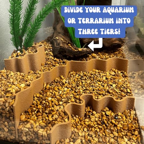 REEFSHAPE Aquarium or Terrarium Substrate Cliffs Combo Pack | Separate Substrate Layers in Aquariums or Terrariums to Create Cliffs & Depth | Made in USA (Cliff Combo, Tan) - color: Cliff Combo, Tan