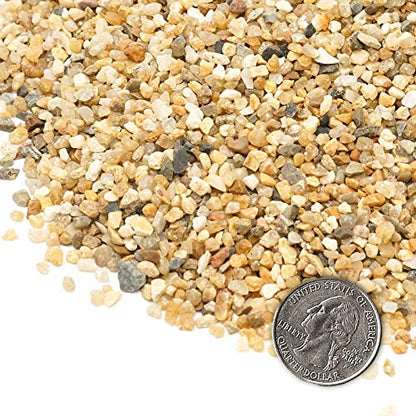 Coarse Sand Stone 1LB Decorative Rocks Sand Stone,Mix Coarse Sand for Plants,Soil Cover Bonsai,Succulent,Terrarium,Course,Garden,Cactus Sand, Aquarium, Fairy Garden, DIY. - size: 1 LB