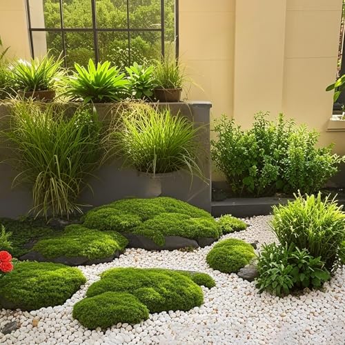 Fake Green Moss for Decorating, 100g/3.5oz Artificial Moss for Aquarium Model Crafts Table Centerpieces Decor (Green, 100g/3.5oz) - size: 100g/3.5oz