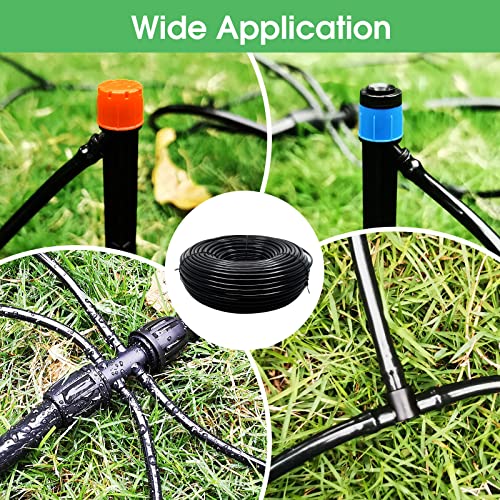 Maotong 100FT 1/4 inch Drip Irrigation Tubing Distribution Hose Tube for Garden Irrigation System - size: 100FT 1/4" Distribution Tubing