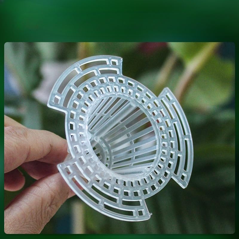 10 Pcs Cone Flower Pot Mesh Pad Drainage Screens for Planters Bottom Grid Mat Netting Insert Screen for Healthy Plants(58mm)