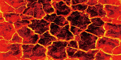 YongFoto Reptile Terrarium Background 36x14 inch Reptile Tank Background Heat Red Cracked Volcanic Eruption Lava Burning Ground Background Bearded Dragon Habitat Fish Tank Aquarium Background Backdrop - size: 36x14in/90x36cm