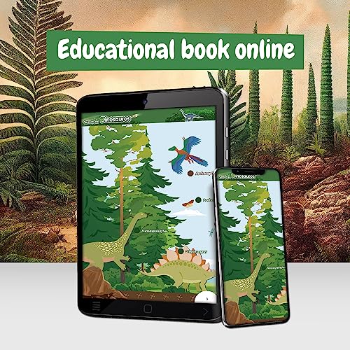 Science4you Grow and Glow Dinosaur Terrarium Kit for Kids - Make Your Own DIY Dinosaur Habitat Ecosystem, Glow in The Dark Mini Terrarium + Plant Growing Kit for Boys and Girls Ages 6 7 8 9+
