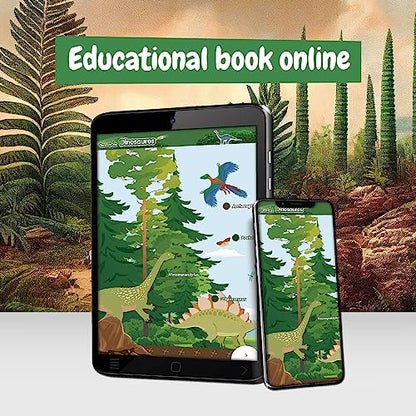 Science4you Grow and Glow Dinosaur Terrarium Kit for Kids - Make Your Own DIY Dinosaur Habitat Ecosystem, Glow in The Dark Mini Terrarium + Plant Growing Kit for Boys and Girls Ages 6 7 8 9+