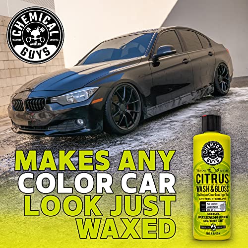 Chemical Guys, Ultimate Car Wash Bucket Kit, Dirt Trap, Mitt, Soap & Lid | Grit guard sinks debris to the bottom so it stays off your paint; a complete starter setup for safe at-home washing - style: HOL133