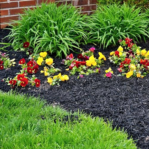 Premium Black Wood Mulch for Landscaping, Gardens, Lawns, Potting Media, and Potted Plants (0.3 CF - 8 L - 9 QTS) - color: Black Wood Mulch, size: 0.3 CF - 8 L - 9 QTS