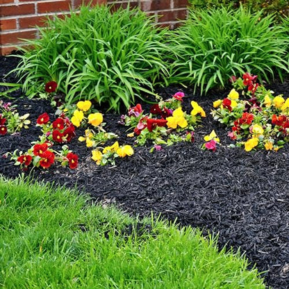 Premium Black Wood Mulch for Landscaping, Gardens, Lawns, Potting Media, and Potted Plants (0.3 CF - 8 L - 9 QTS) - color: Black Wood Mulch, size: 0.3 CF - 8 L - 9 QTS