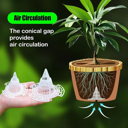 10Pack Cone Flower Pot Hole Mesh Pad, Upgraded Planter Bottom Grid Mat Mesh Hole Screens for Keeping Soil from Flowing- Breathable Gasket-Drainage Netting for Bonsai,2 Sizes (Medium) - size: Medium
