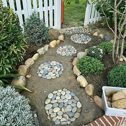 FANTIAN 40 lbs Garden Rocks Mexican Beach Pebbles, 3-4 Inch Decorative Large River Rocks for Landscaping Aquarium Yard Garden Paving Large Plant Crafting and Walkways | Natural Beach Pebbles, Decorative Stones for Landscaping, Aquarium, Yard, Garde, Plant