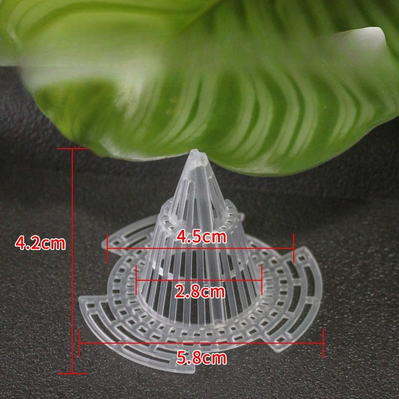 10 Pcs Cone Flower Pot Mesh Pad Drainage Screens for Planters Bottom Grid Mat Netting Insert Screen for Healthy Plants(58mm)