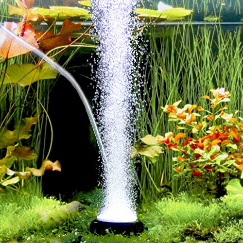 hygger Aquarium Air Stone, Bubble Stone Fish Tank Oxygen Ultra Silent Deep Dissolving Oxygen Diffuser Kit for Aquarium Fish Tank and Hydroponic - size: 2 Inch