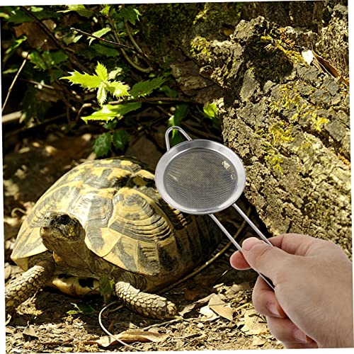 YARNOW 2pcs Box Reptile Sand Shovel Cleaning Litter Scoop Terrarium Reptile Substrate Poop Scooper Poop Sifting Tools Lizard Accessories Reptile Poop Scoop Lizards Stainless Steel Silver