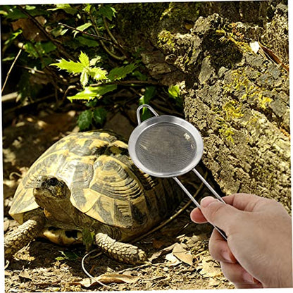 YARNOW 2pcs Box Reptile Sand Shovel Cleaning Litter Scoop Terrarium Reptile Substrate Poop Scooper Poop Sifting Tools Lizard Accessories Reptile Poop Scoop Lizards Stainless Steel Silver
