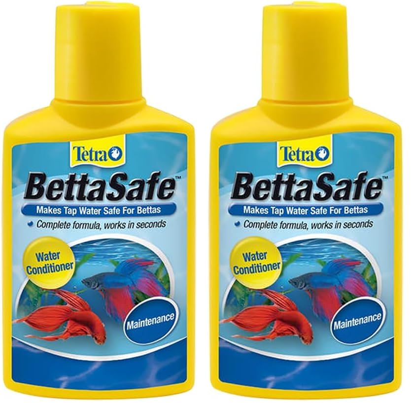Tetra BettaSafe, Aquarium Water Conditioner for Bettas, 1.69-Ounce, 50ml, Golds & Yellows (16837) (Pack of 2) - size: 1.69-Ounce, 50-Ml (Pack of 2)