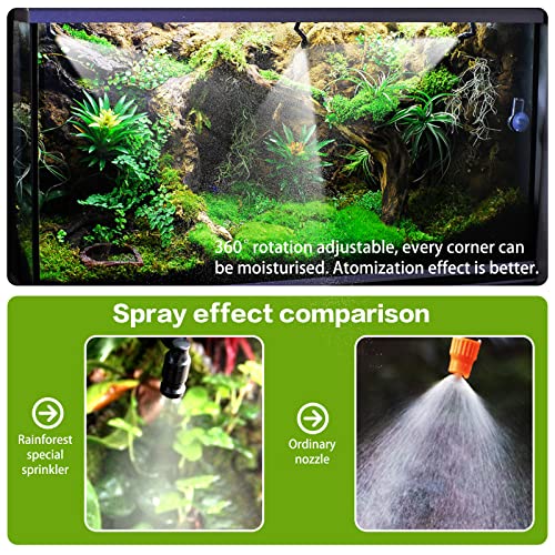 MYGIIKAKA Reptile Fogger Automatic Reptile Mister Fogger for Terrarium, Timed Terrariums Humidifiers for Chameleon/Lizard/Snake/Turtle/Frog - size: Touch Version