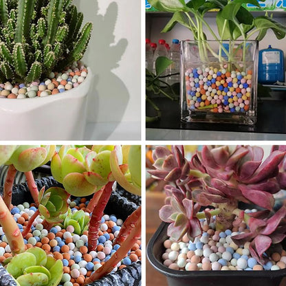 2 lb Clay Pebbles Clay Balls for Plants 6mm-8mm Mini Hydroponics Ceramic Ball Horticultural Grade Succulent Soil,for Plant Pots Vase Fillers Hydroponic Growing,Colourful - color: Colourful