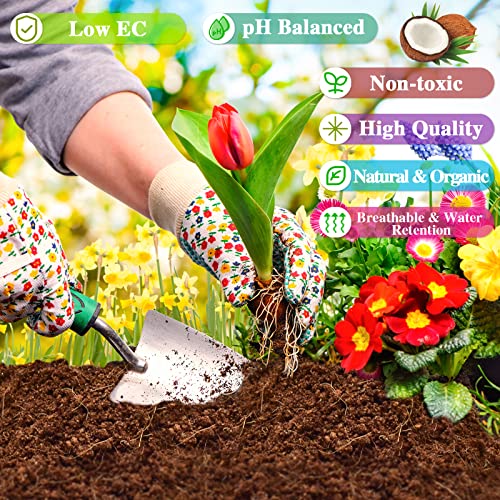 Organic Coco Coir Brick, Premium Coconut Coir for Plants, 1 Pack | 100% Coconut Fiber, Low EC & pH Balance Seed Starter Potting Soil for Plants, Herbs Houseplants Bonsai Vegetables Flowers
