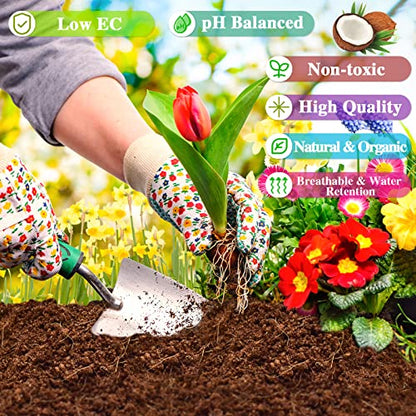 Organic Coco Coir Brick, Premium Coconut Coir for Plants, 1 Pack | 100% Coconut Fiber, Low EC & pH Balance Seed Starter Potting Soil for Plants, Herbs Houseplants Bonsai Vegetables Flowers